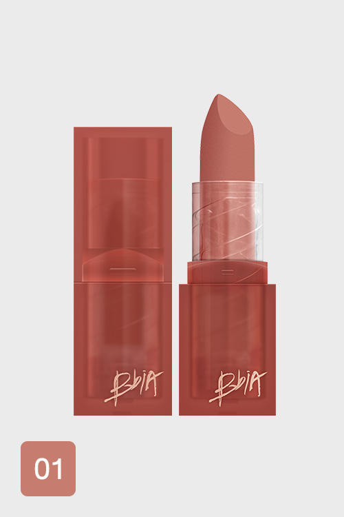 Bbia Last Powder Lipstick - 01 Just Trust(Model : สีน้ำตาลเบจ)