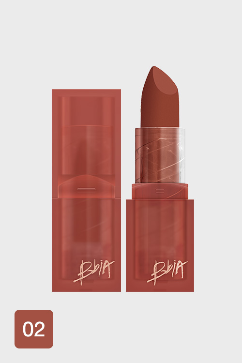 Bbia Last Powder Lipstick - 02 Just You(Model : สีน้ำตาลไหม้)