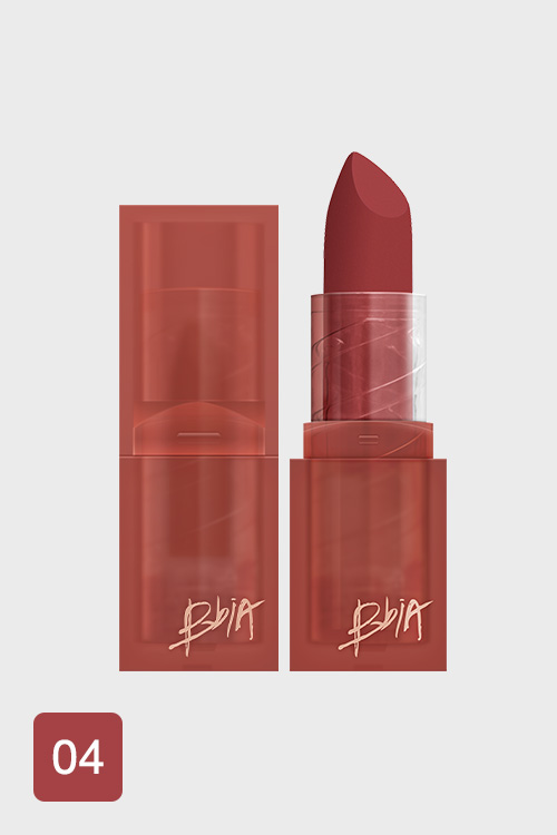 Bbia Last Powder Lipstick - 04 Just Forget(Model : สีแดง)