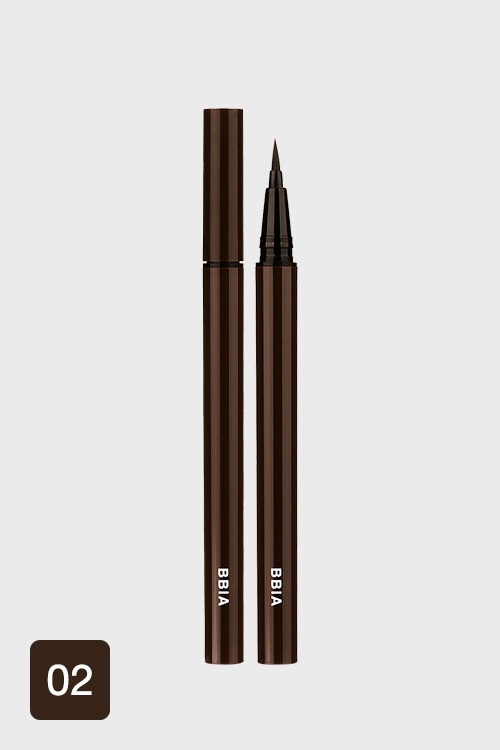 Bbia Last Pen Eyeliner - 02 Sharpen Brown(Model : น้ำตาลเข้ม)
